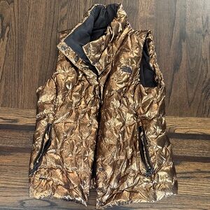 The North Face Shimmering Gold Puffer Vest